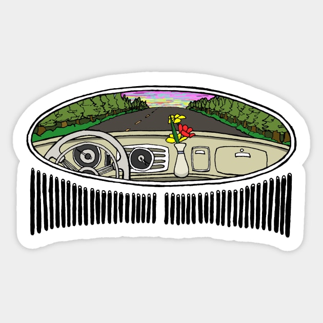 Oval Window Cruise Sticker by William Gilliam